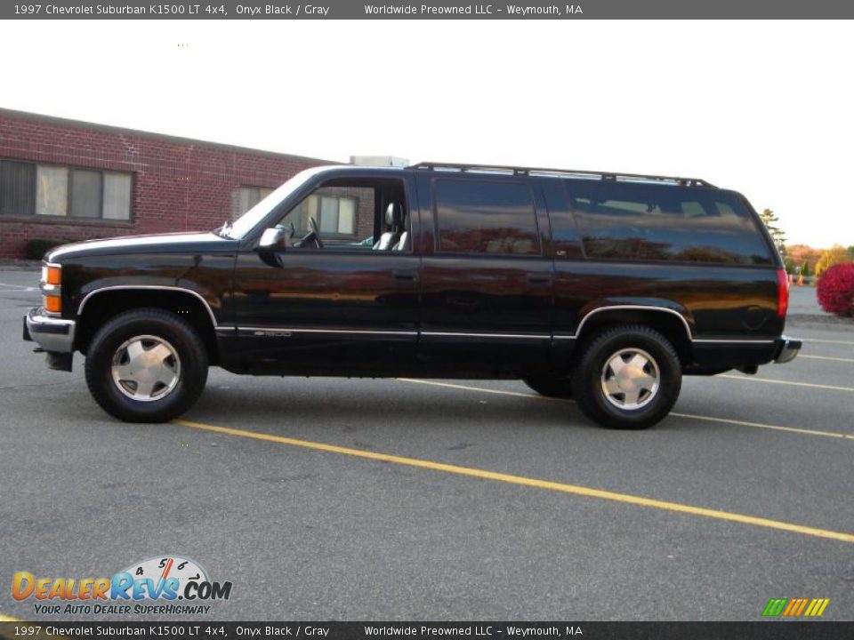 1997 Chevrolet Suburban K1500 LT 4x4 Onyx Black / Gray Photo #3