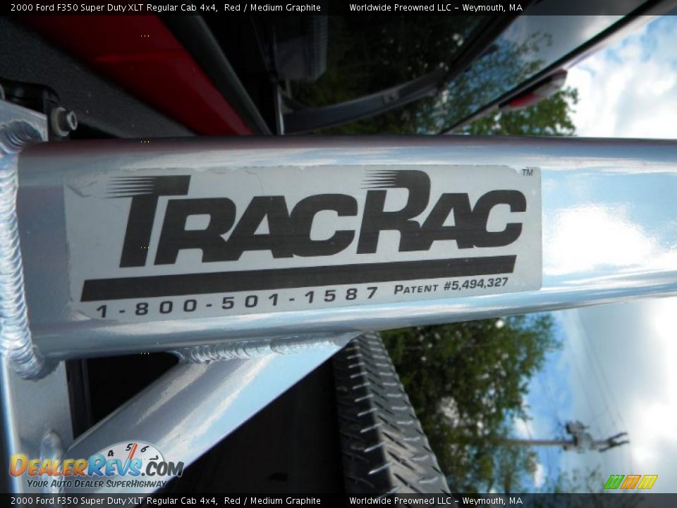 2000 Ford F350 Super Duty XLT Regular Cab 4x4 Red / Medium Graphite Photo #27