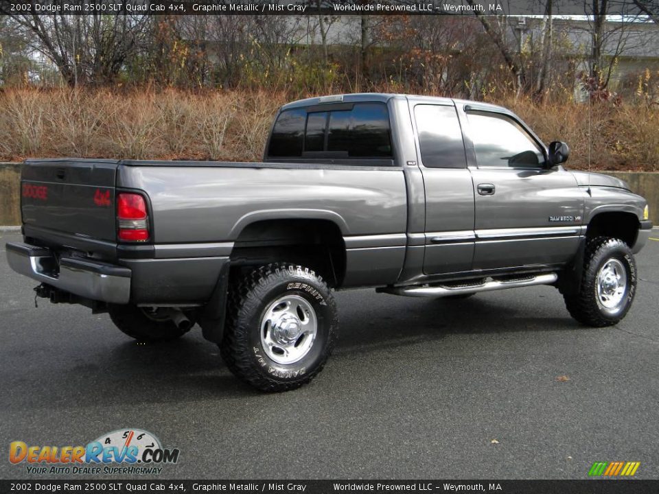 Graphite Metallic 2002 Dodge Ram 2500 SLT Quad Cab 4x4 Photo #6