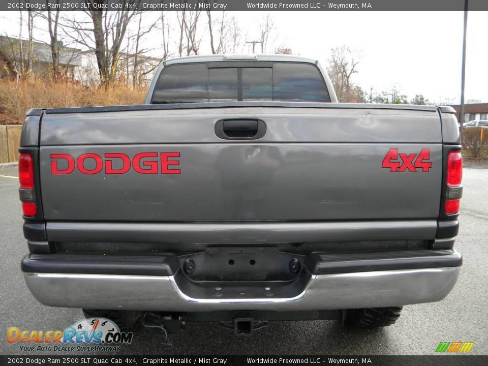 Graphite Metallic 2002 Dodge Ram 2500 SLT Quad Cab 4x4 Photo #13