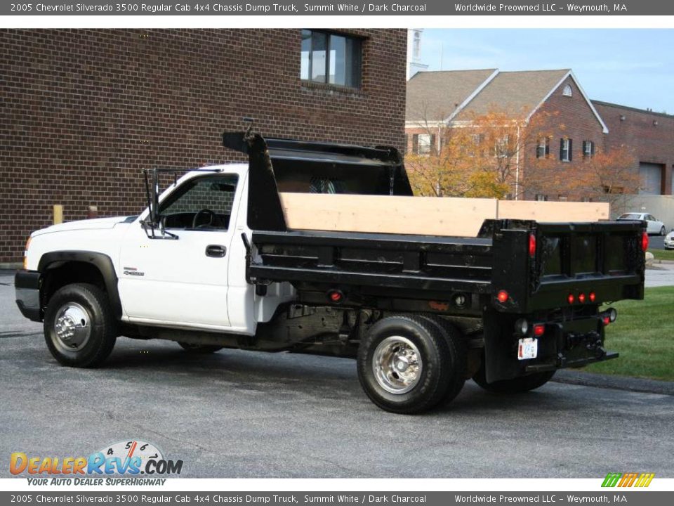 2005 Chevrolet Silverado 3500 Regular Cab 4x4 Chassis Dump Truck Summit White / Dark Charcoal Photo #4