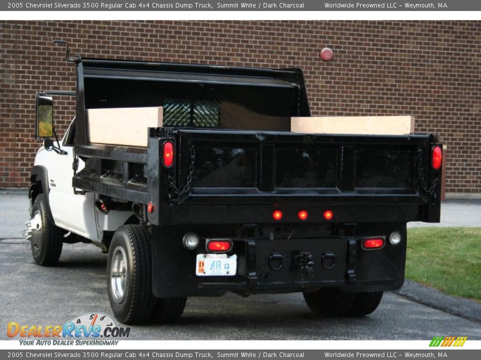 2005 Chevrolet Silverado 3500 Regular Cab 4x4 Chassis Dump Truck Summit White / Dark Charcoal Photo #6