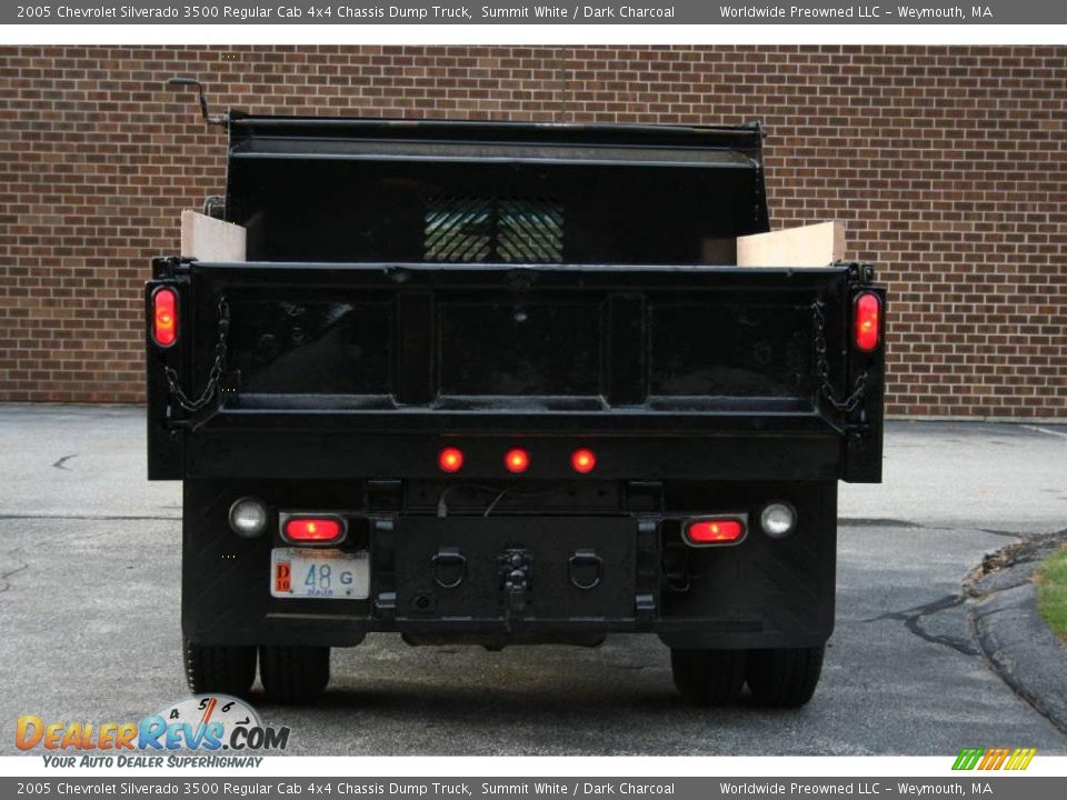 2005 Chevrolet Silverado 3500 Regular Cab 4x4 Chassis Dump Truck Summit White / Dark Charcoal Photo #7