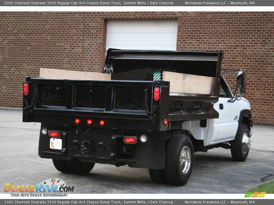 2005 Chevrolet Silverado 3500 Regular Cab 4x4 Chassis Dump Truck Summit White / Dark Charcoal Photo #8