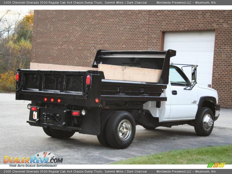 2005 Chevrolet Silverado 3500 Regular Cab 4x4 Chassis Dump Truck Summit White / Dark Charcoal Photo #9