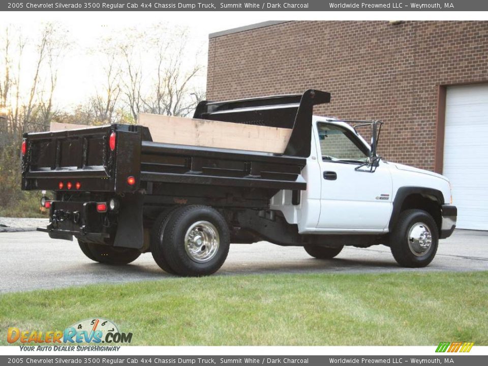 2005 Chevrolet Silverado 3500 Regular Cab 4x4 Chassis Dump Truck Summit White / Dark Charcoal Photo #10