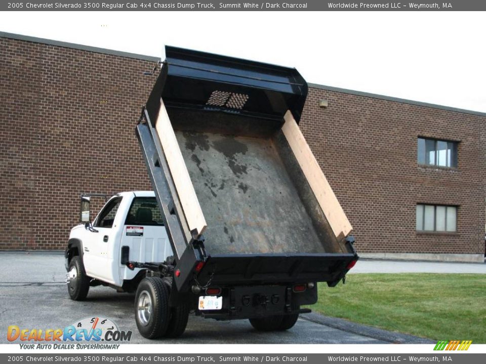 2005 Chevrolet Silverado 3500 Regular Cab 4x4 Chassis Dump Truck Summit White / Dark Charcoal Photo #21