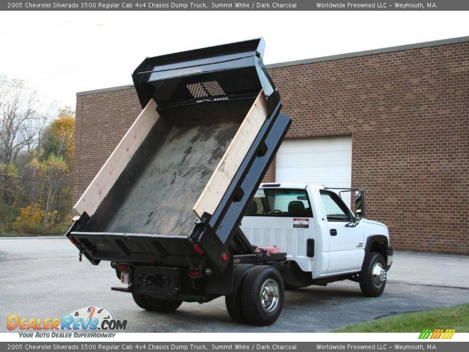 2005 Chevrolet Silverado 3500 Regular Cab 4x4 Chassis Dump Truck Summit White / Dark Charcoal Photo #23