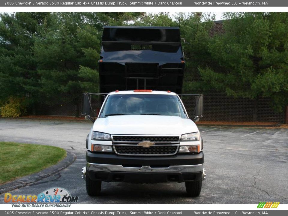 2005 Chevrolet Silverado 3500 Regular Cab 4x4 Chassis Dump Truck Summit White / Dark Charcoal Photo #28
