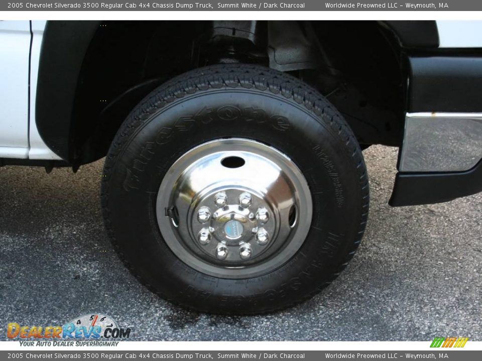2005 Chevrolet Silverado 3500 Regular Cab 4x4 Chassis Dump Truck Summit White / Dark Charcoal Photo #36