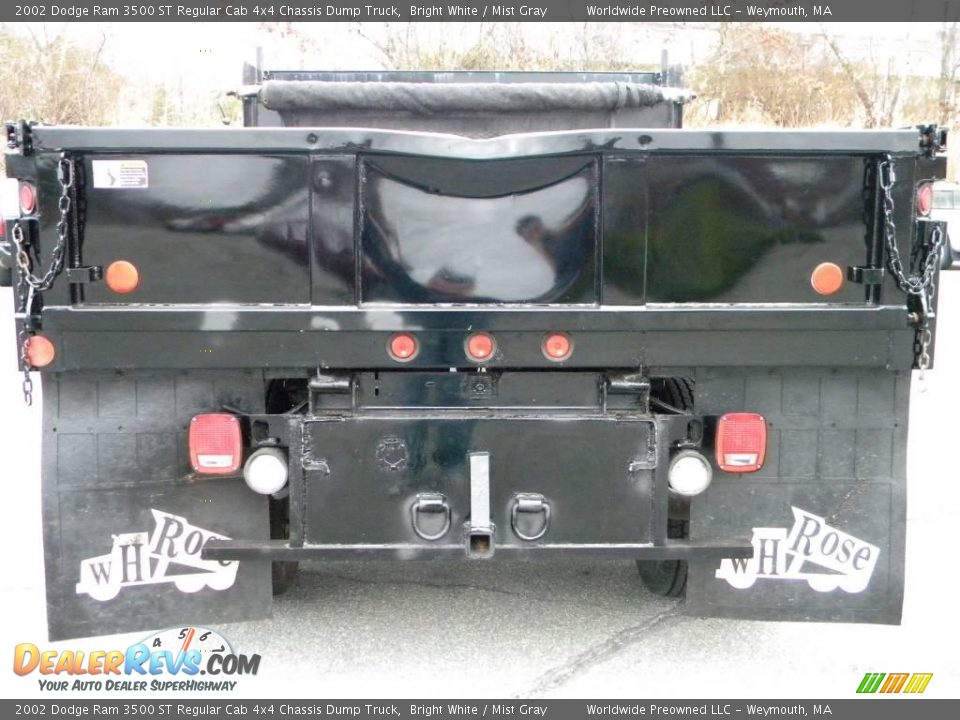 2002 Dodge Ram 3500 ST Regular Cab 4x4 Chassis Dump Truck Bright White / Mist Gray Photo #17