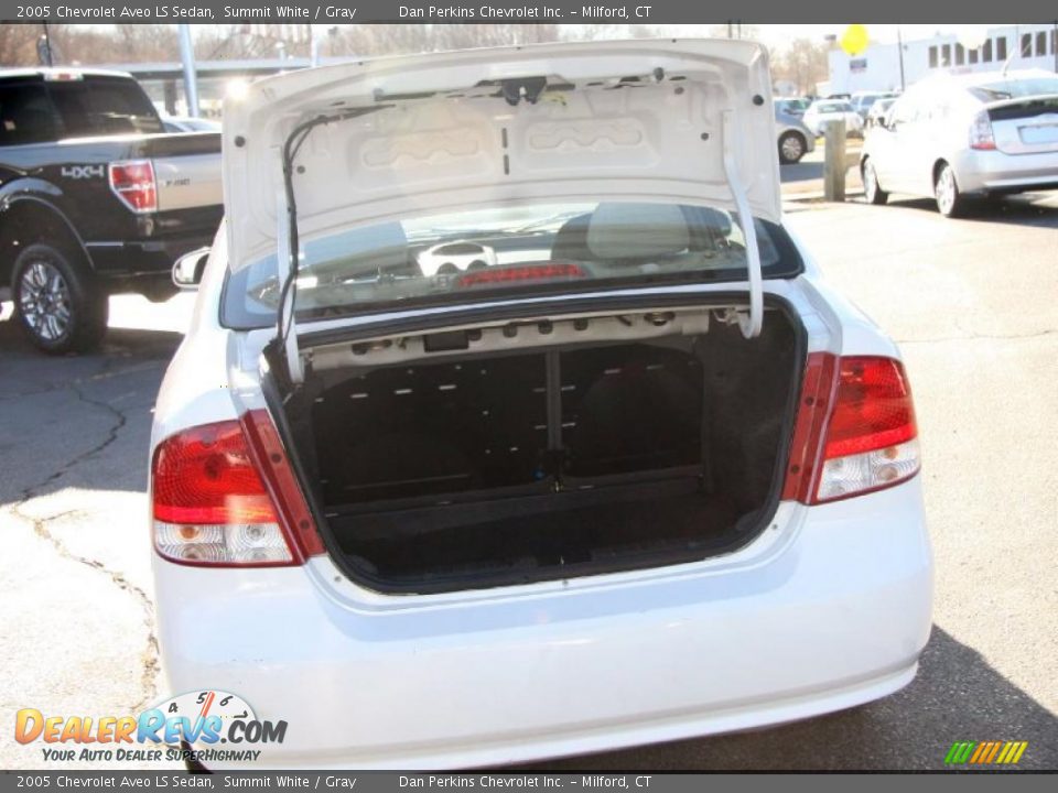 2005 Chevrolet Aveo LS Sedan Summit White / Gray Photo #7