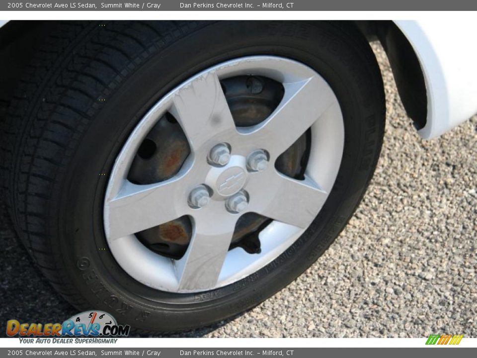 2005 Chevrolet Aveo LS Sedan Summit White / Gray Photo #17