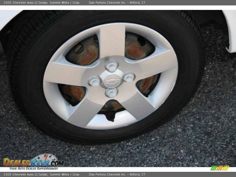2005 Chevrolet Aveo LS Sedan Summit White / Gray Photo #18