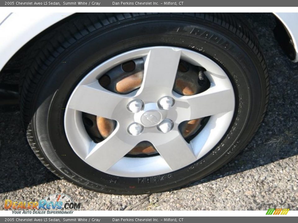 2005 Chevrolet Aveo LS Sedan Summit White / Gray Photo #19
