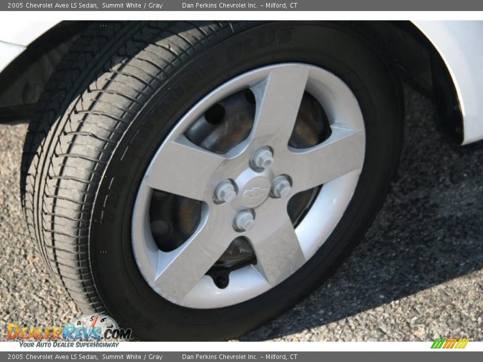 2005 Chevrolet Aveo LS Sedan Summit White / Gray Photo #20