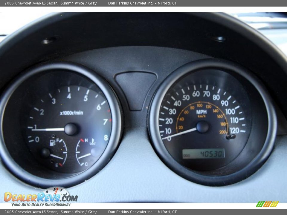 2005 Chevrolet Aveo LS Sedan Gauges Photo #23