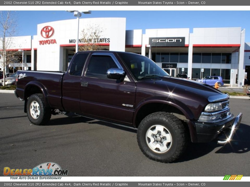 2002 Chevrolet S10 ZR2 Extended Cab 4x4 Dark Cherry Red Metallic / Graphite Photo #1