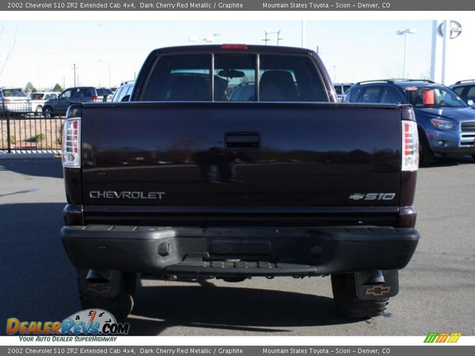 2002 Chevrolet S10 ZR2 Extended Cab 4x4 Dark Cherry Red Metallic / Graphite Photo #3