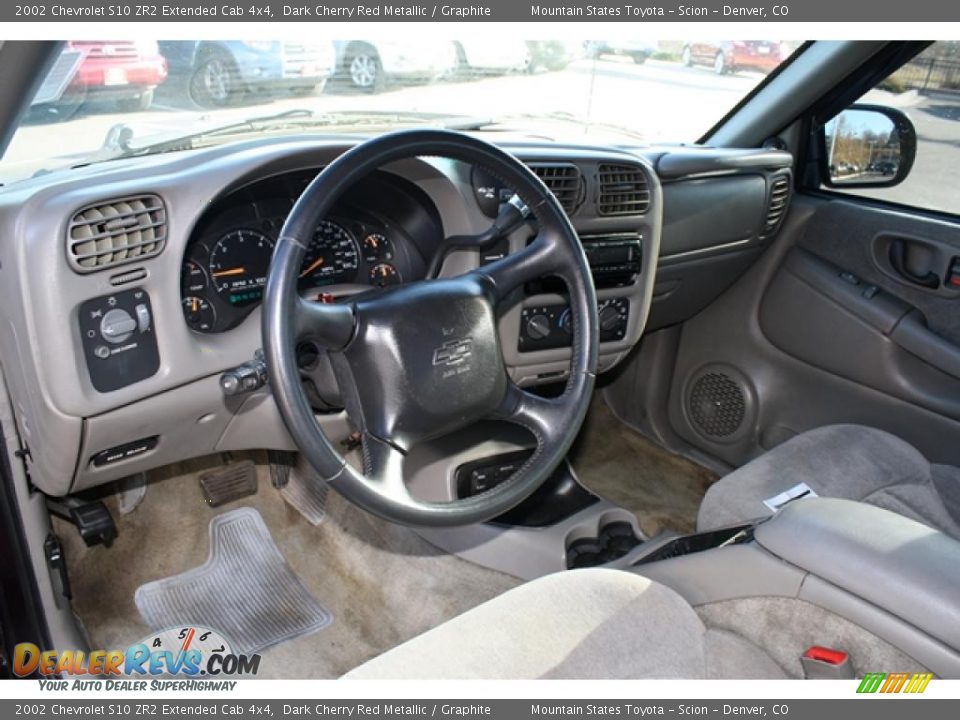 Graphite Interior - 2002 Chevrolet S10 ZR2 Extended Cab 4x4 Photo #8