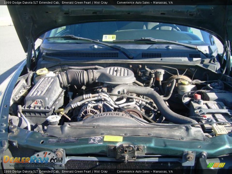1999 Dodge Dakota SLT Extended Cab 5.2 Liter OHV 16-Valve V8 Engine Photo #8