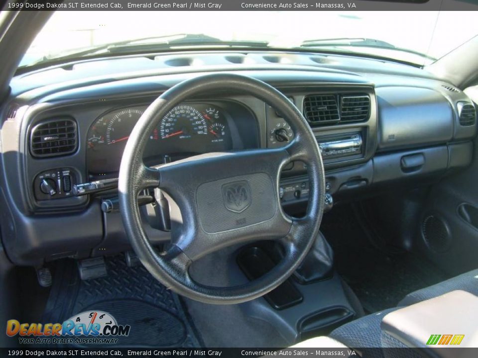 Mist Gray Interior - 1999 Dodge Dakota SLT Extended Cab Photo #10