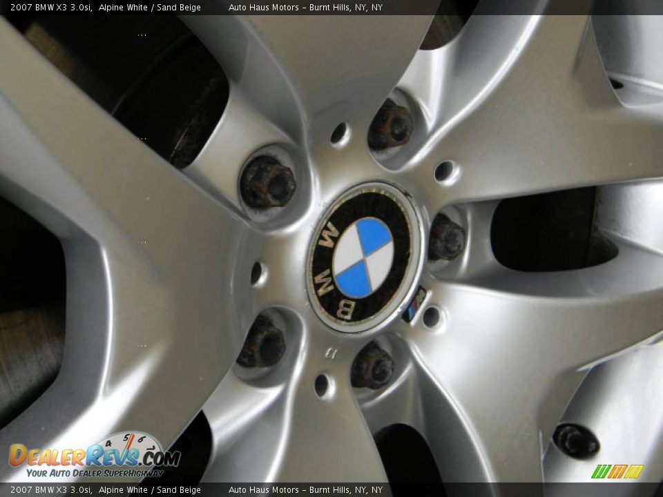 2007 BMW X3 3.0si Alpine White / Sand Beige Photo #11