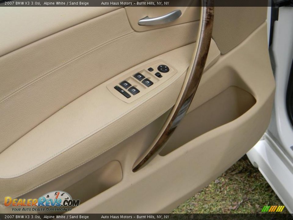 2007 BMW X3 3.0si Alpine White / Sand Beige Photo #15
