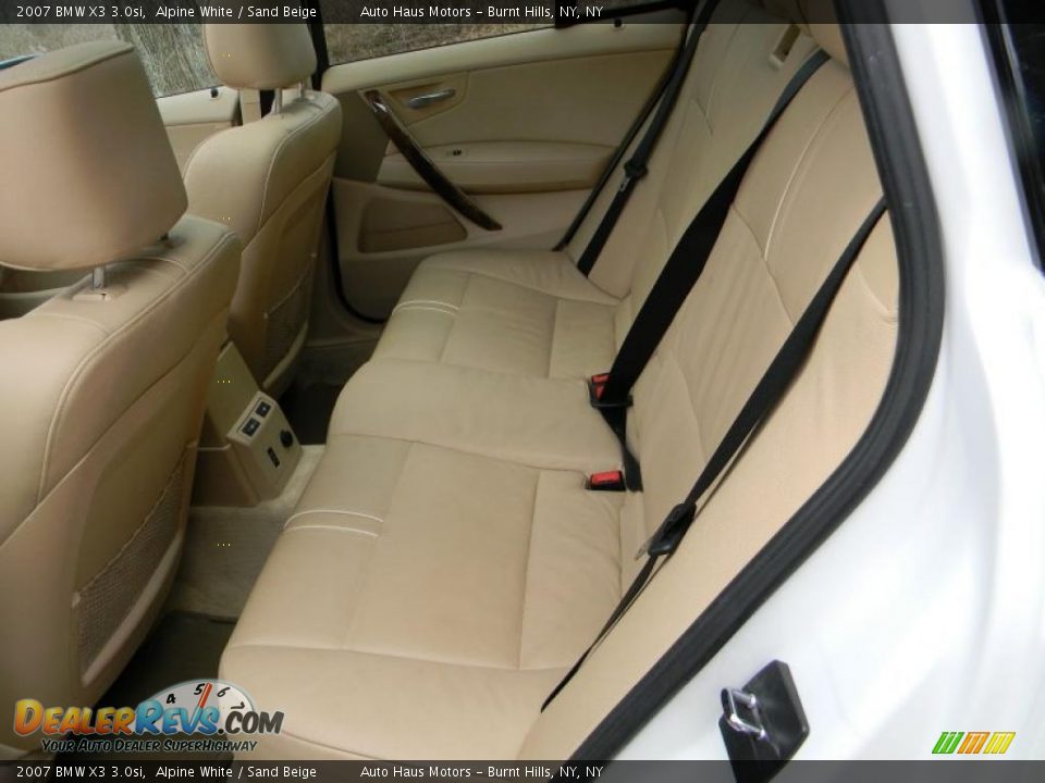 2007 BMW X3 3.0si Alpine White / Sand Beige Photo #29