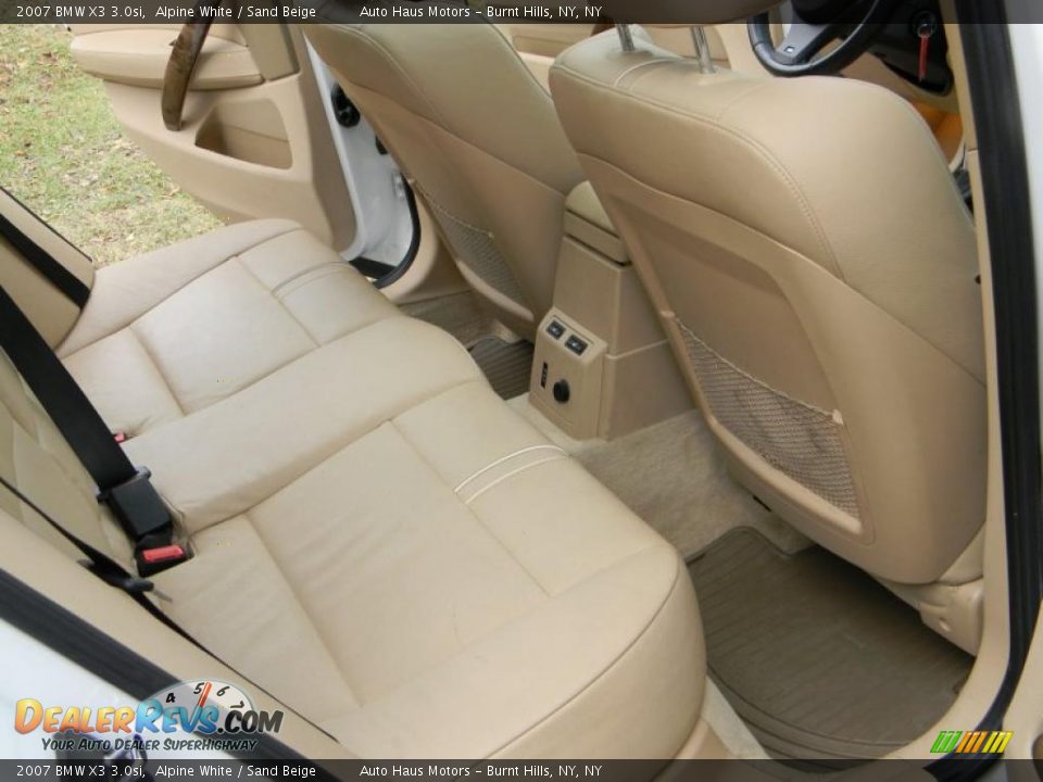 Sand Beige Interior - 2007 BMW X3 3.0si Photo #32