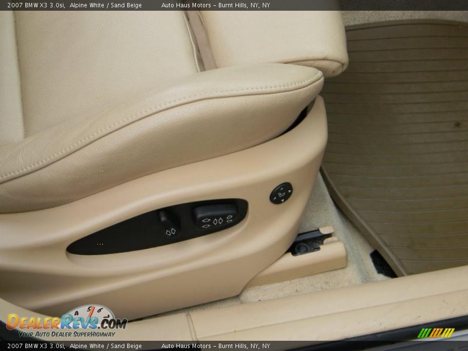 2007 BMW X3 3.0si Alpine White / Sand Beige Photo #34