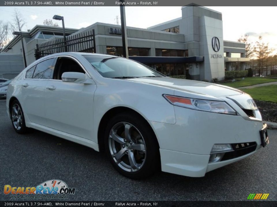 2009 Acura TL 3.7 SH-AWD White Diamond Pearl / Ebony Photo #1