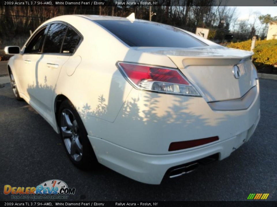 2009 Acura TL 3.7 SH-AWD White Diamond Pearl / Ebony Photo #6