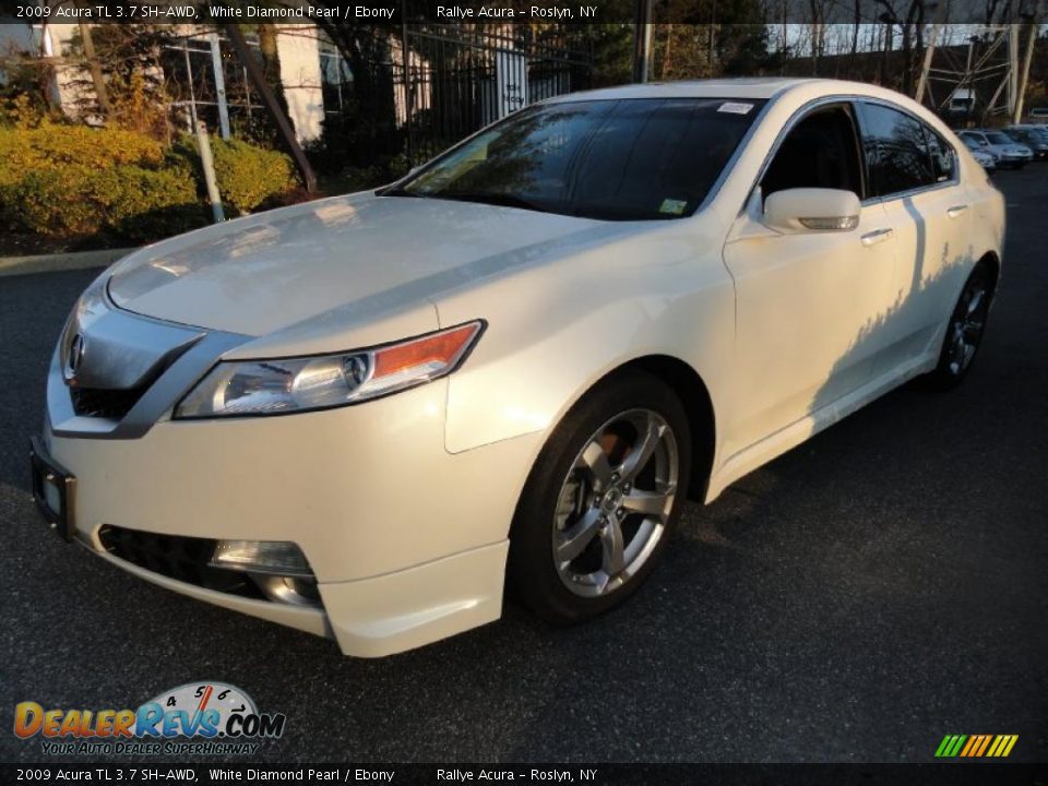 2009 Acura TL 3.7 SH-AWD White Diamond Pearl / Ebony Photo #7