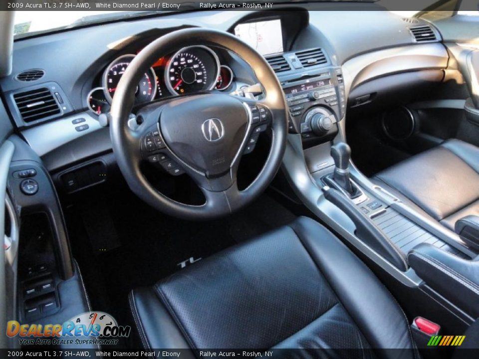 Ebony Interior - 2009 Acura TL 3.7 SH-AWD Photo #12