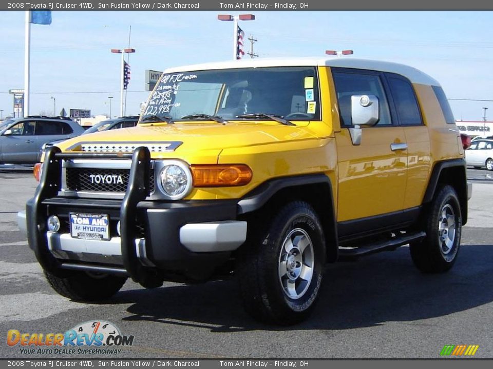 2008 Toyota FJ Cruiser 4WD Sun Fusion Yellow / Dark Charcoal Photo #1