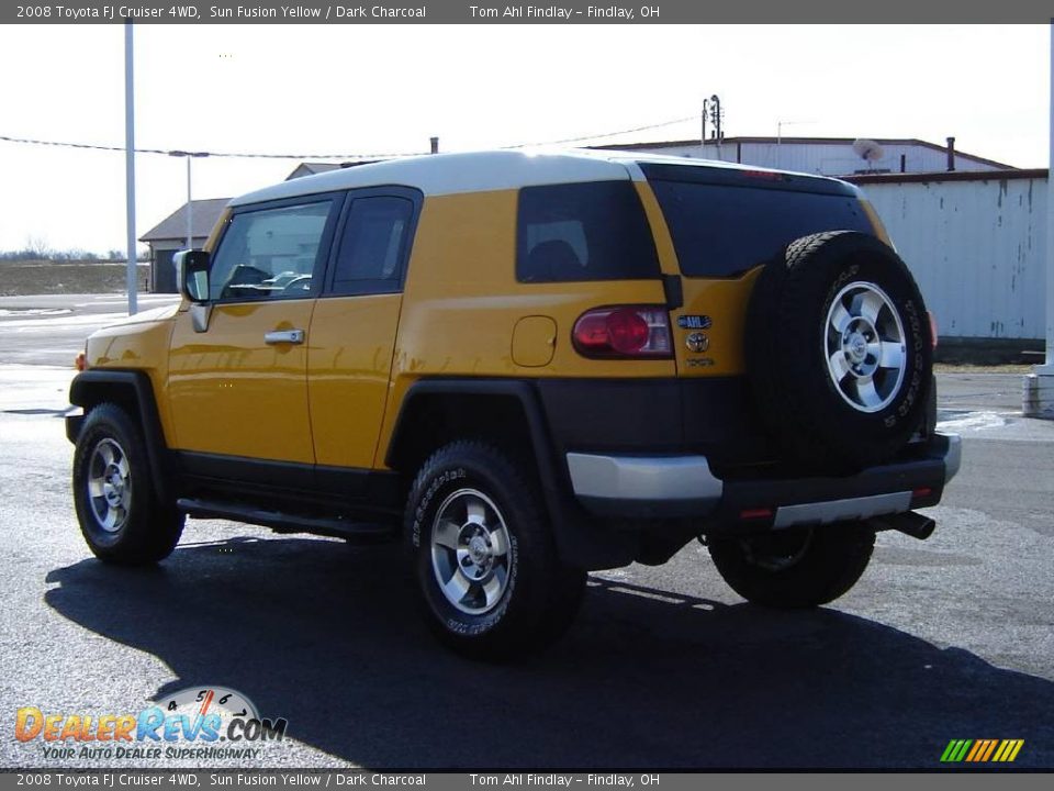2008 Toyota FJ Cruiser 4WD Sun Fusion Yellow / Dark Charcoal Photo #3