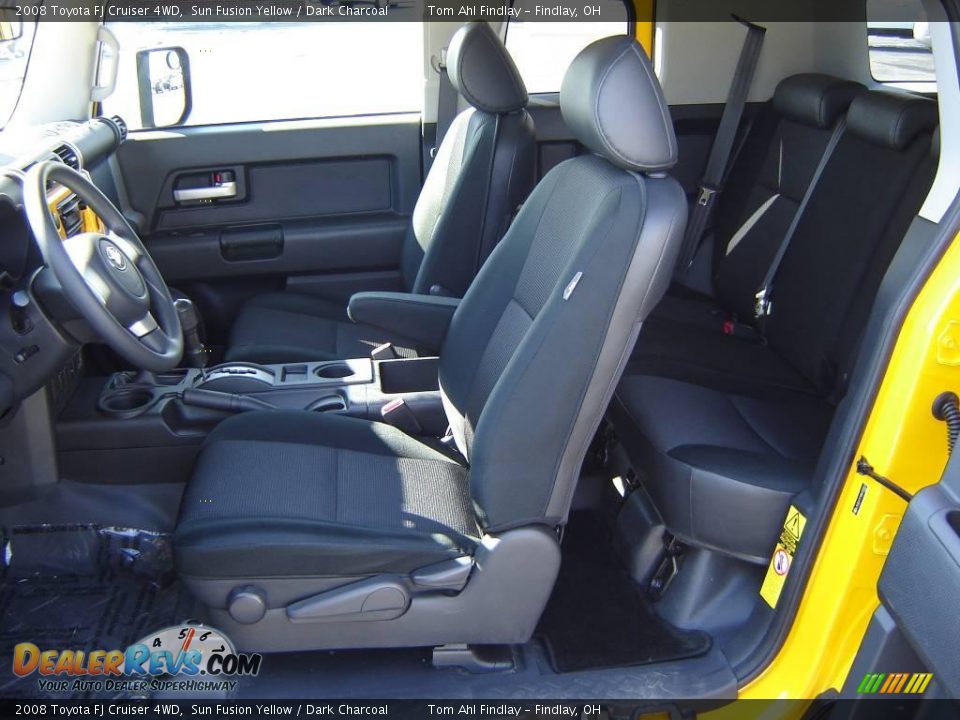 2008 Toyota FJ Cruiser 4WD Sun Fusion Yellow / Dark Charcoal Photo #9