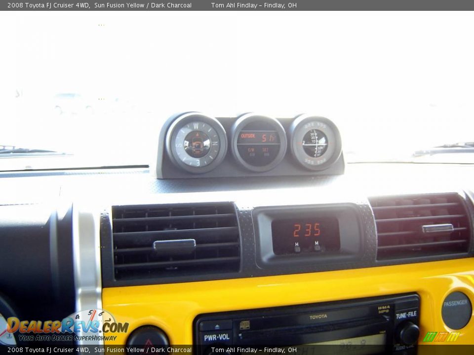 2008 Toyota FJ Cruiser 4WD Sun Fusion Yellow / Dark Charcoal Photo #14