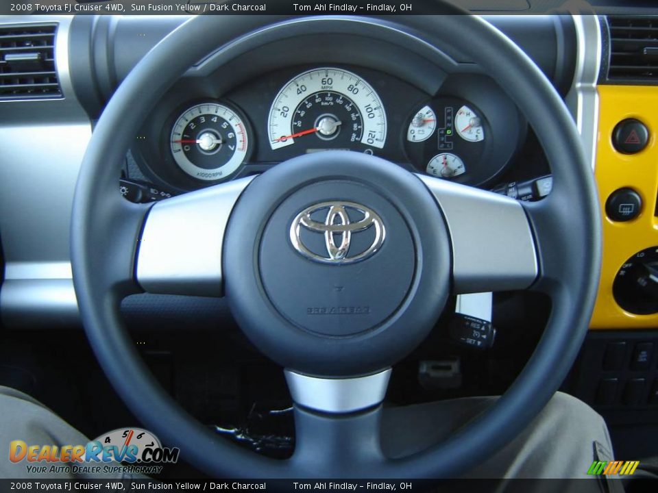 2008 Toyota FJ Cruiser 4WD Sun Fusion Yellow / Dark Charcoal Photo #18