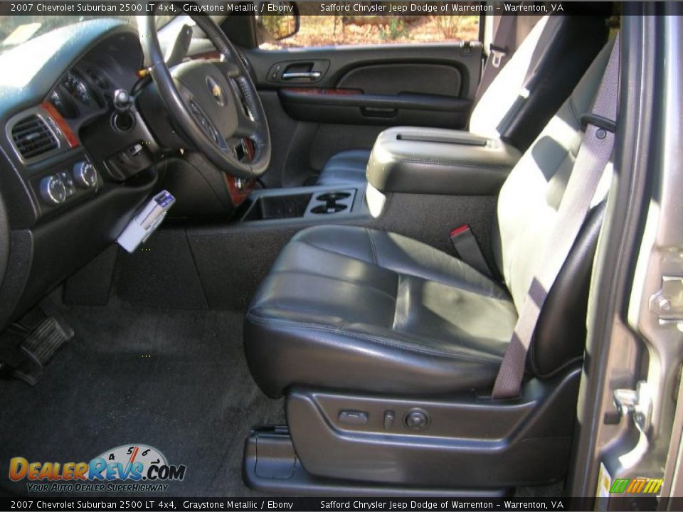 Ebony Interior - 2007 Chevrolet Suburban 2500 LT 4x4 Photo #14