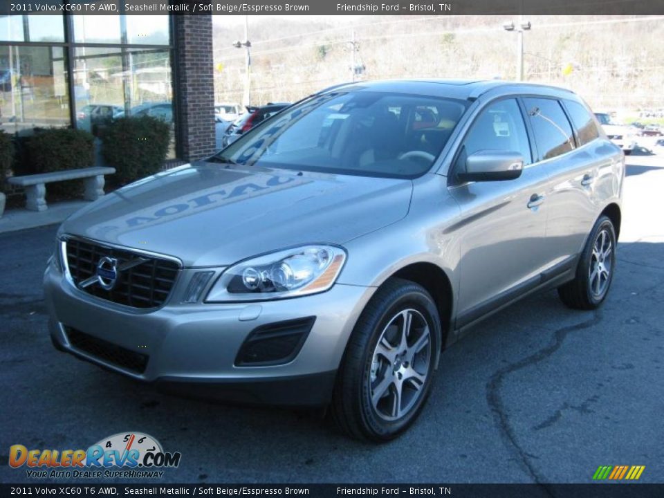 2011 Volvo XC60 T6 AWD Seashell Metallic / Soft Beige/Esspresso Brown Photo #2