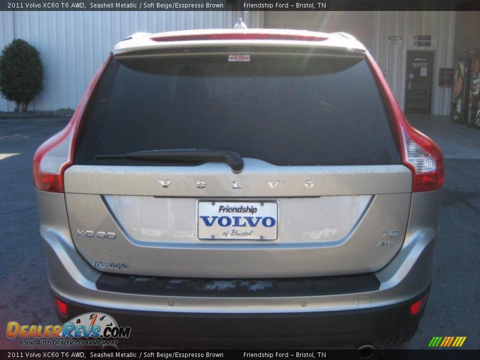 2011 Volvo XC60 T6 AWD Seashell Metallic / Soft Beige/Esspresso Brown Photo #6