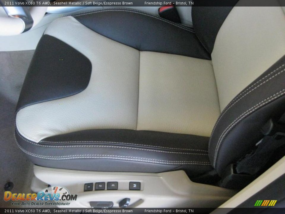 Soft Beige/Esspresso Brown Interior - 2011 Volvo XC60 T6 AWD Photo #9
