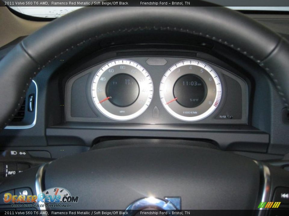 2011 Volvo S60 T6 AWD Gauges Photo #24