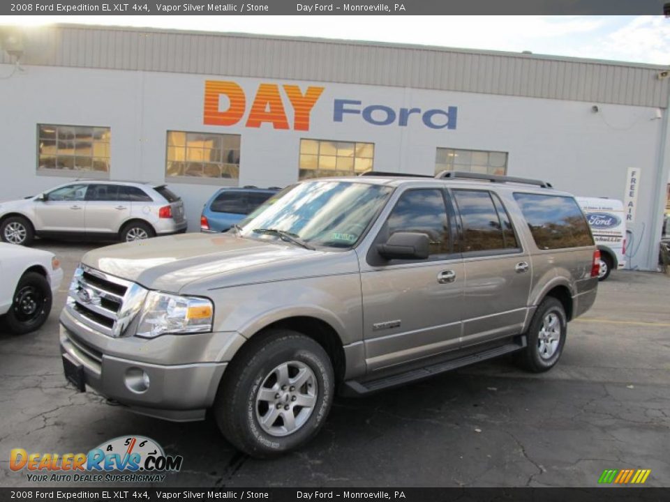 2008 Ford Expedition EL XLT 4x4 Vapor Silver Metallic / Stone Photo #1