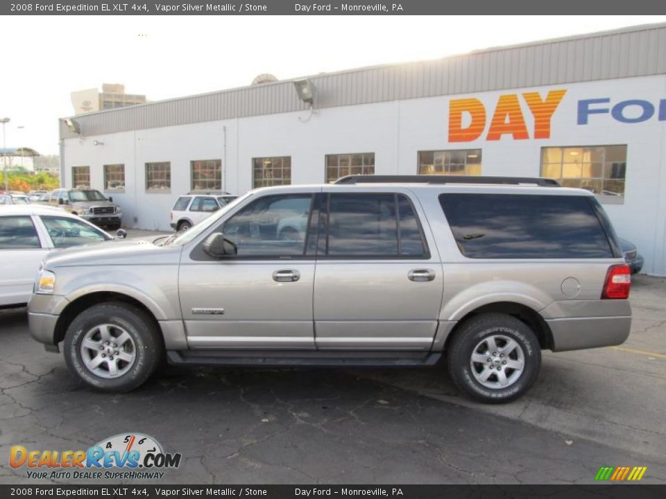 2008 Ford Expedition EL XLT 4x4 Vapor Silver Metallic / Stone Photo #2