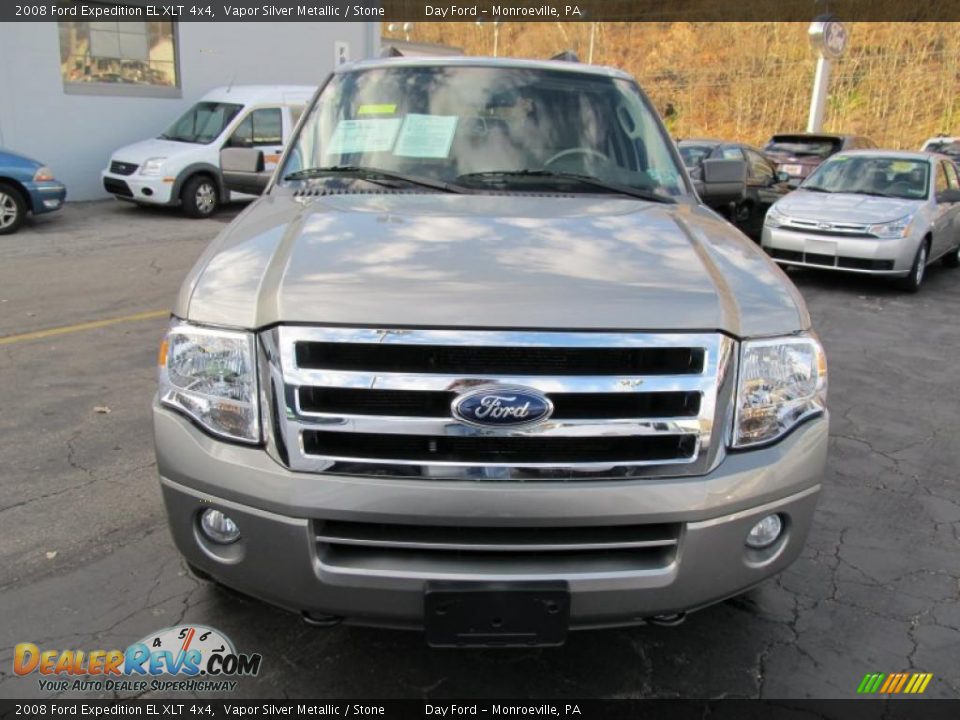 2008 Ford Expedition EL XLT 4x4 Vapor Silver Metallic / Stone Photo #3