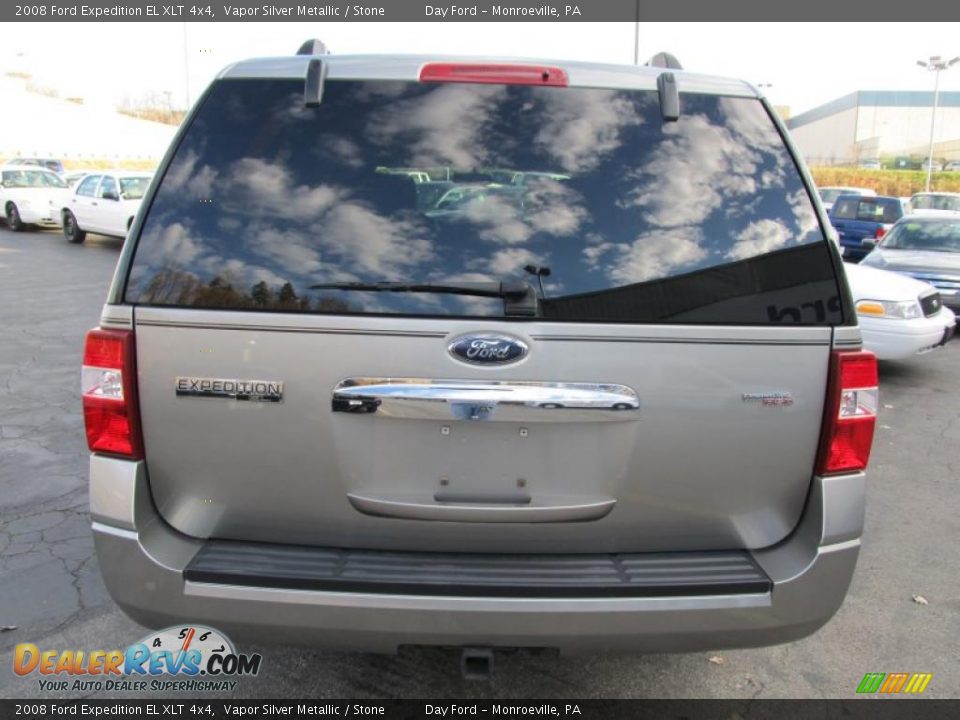 2008 Ford Expedition EL XLT 4x4 Vapor Silver Metallic / Stone Photo #5