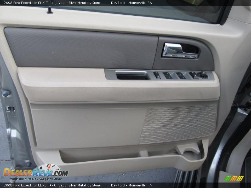 2008 Ford Expedition EL XLT 4x4 Vapor Silver Metallic / Stone Photo #7